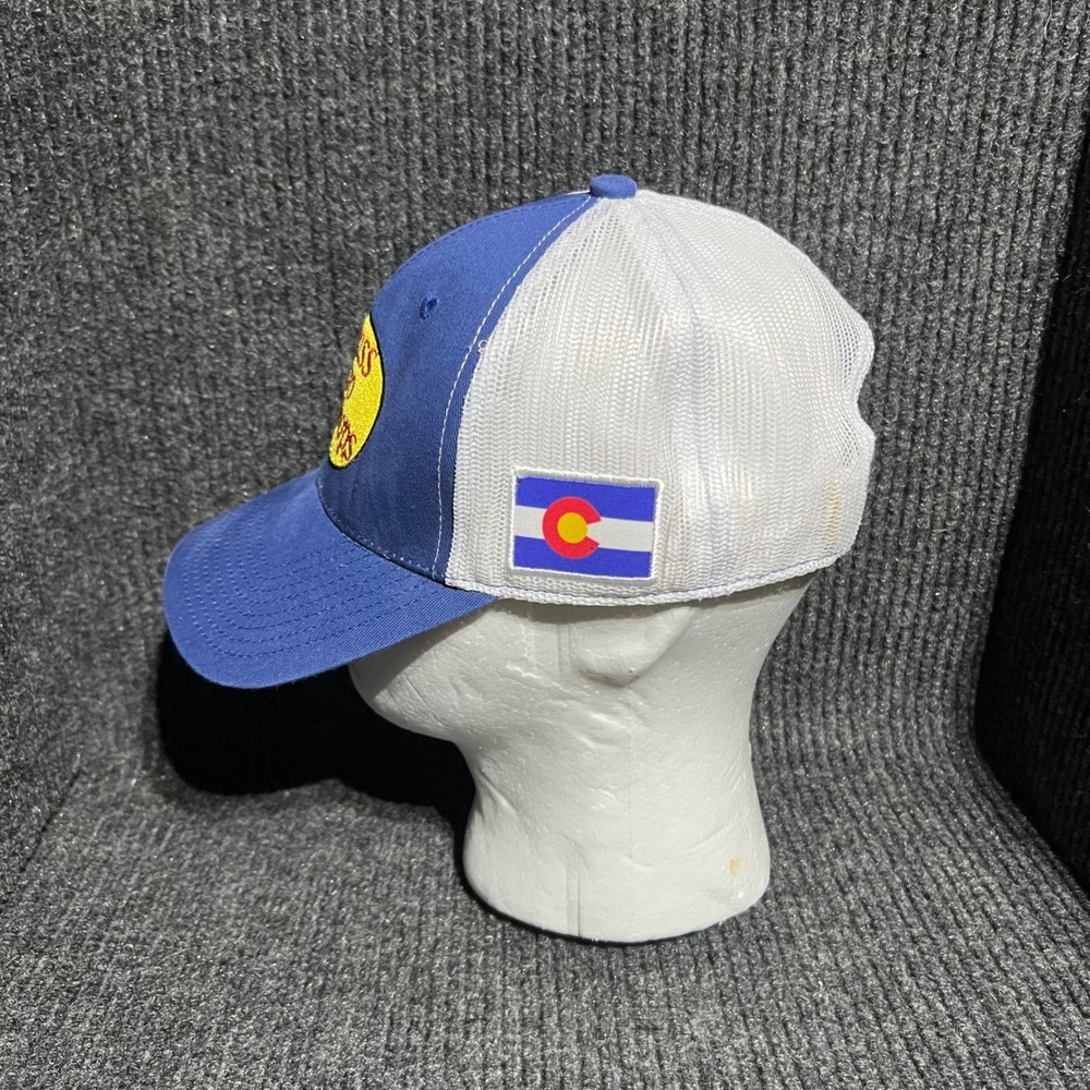 Bass Pro Shops Colorado Hat Mens OSFA Blue Flag Mesh Trucker Snapback Cap Logo - Picture 4 of 7